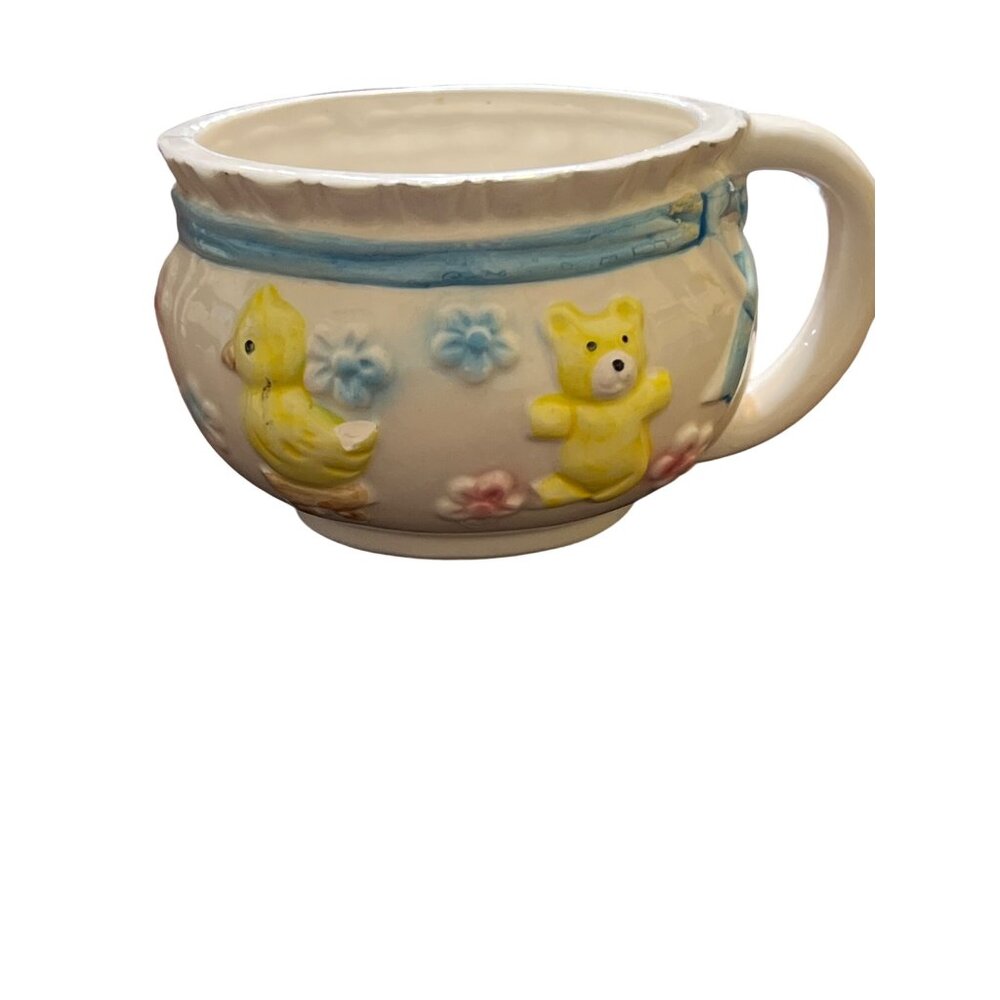 Vintage Giftwares Co. Nancy Pew Ceramic Planter Mug Nursery Decor 5.5" x 3"